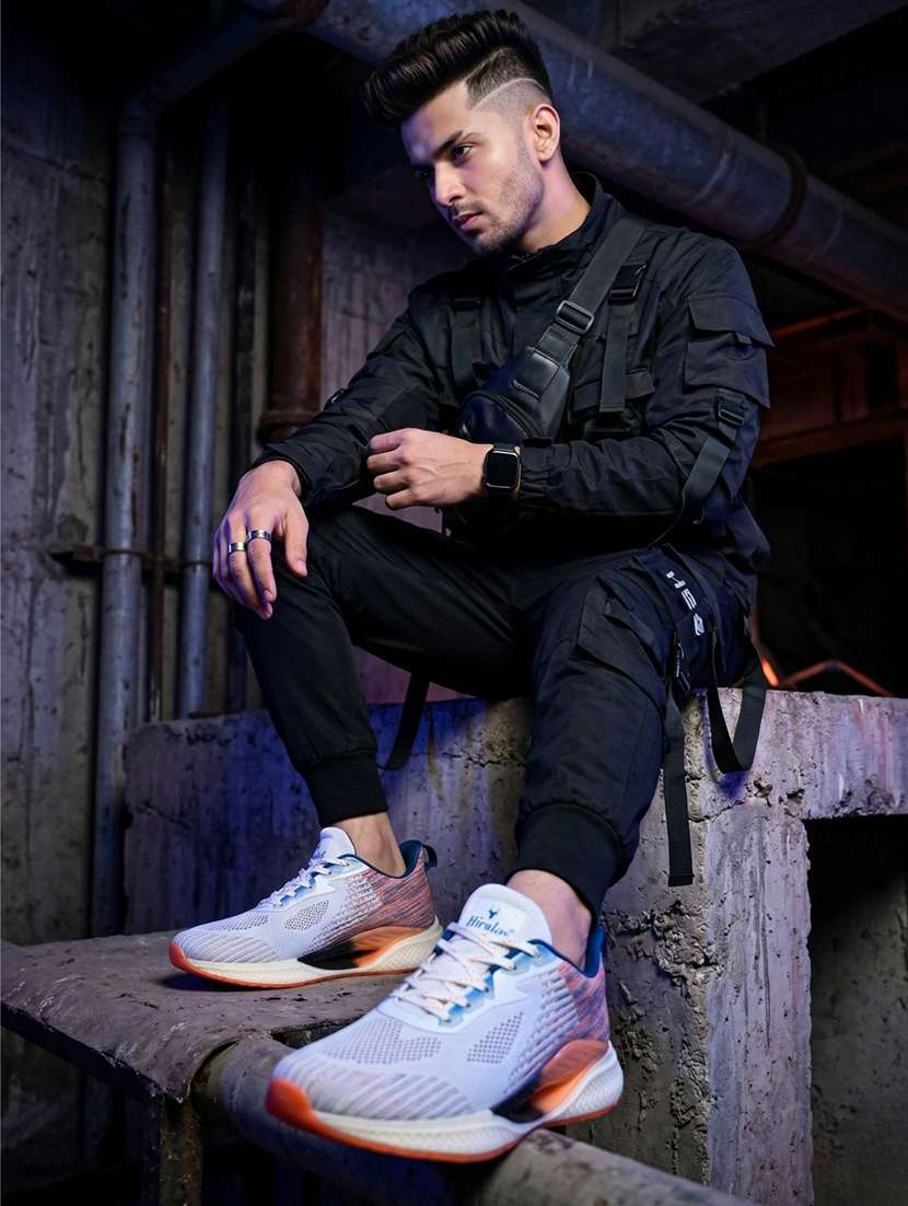 Men Solid White Lace Up Shoe - 22472896 -  Standard Image - 1