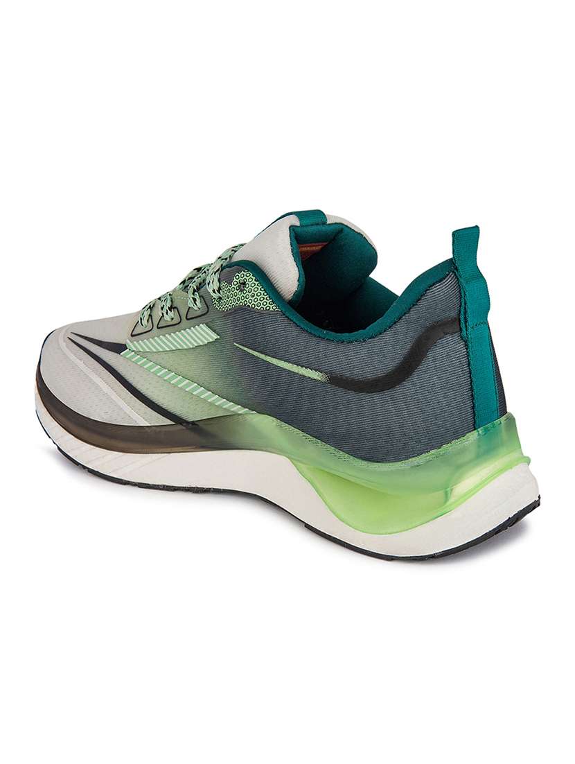 men solid green lace up shoe - 22472900 -  Standard Image - 4