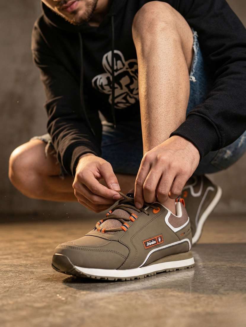 men solid  brown lace up shoe - 22472910 -  Standard Image - 1