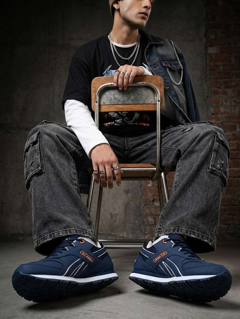 men solid  blue lace up shoe - 22472913 -  Standard Image - 1