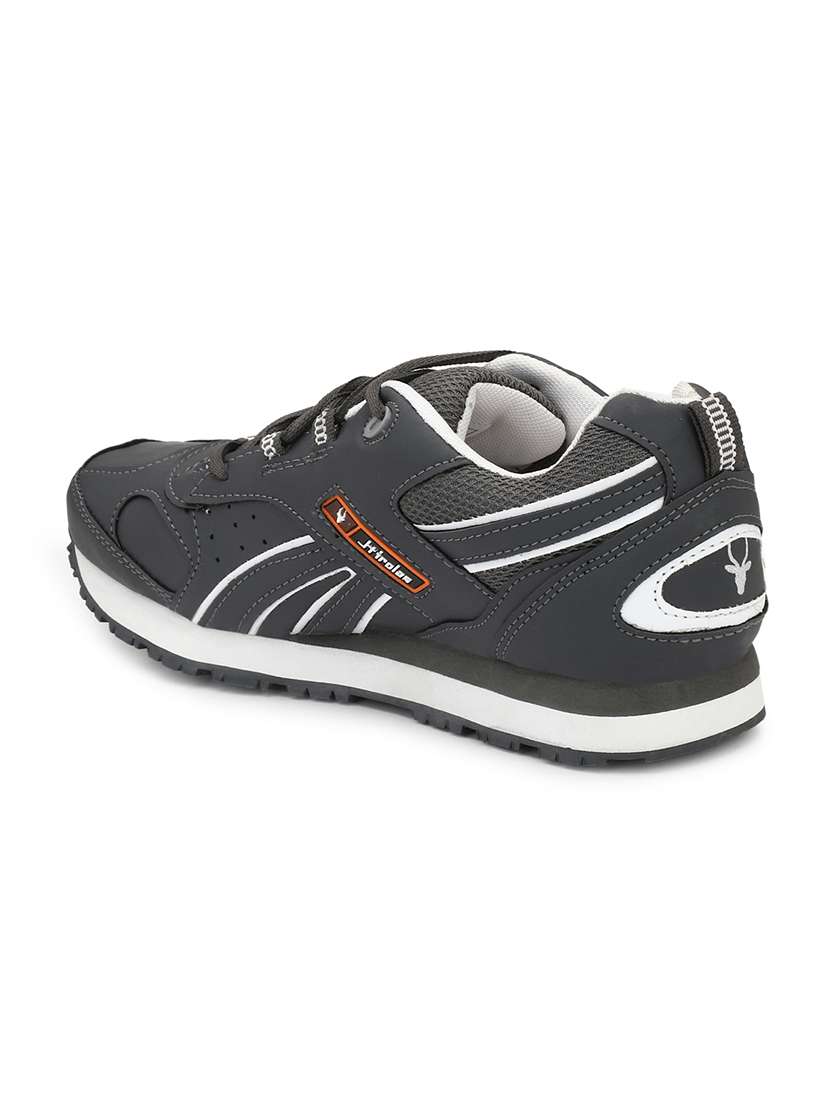 Men Solid Grey Lace Up Shoe - 22472915 -  Standard Image - 4