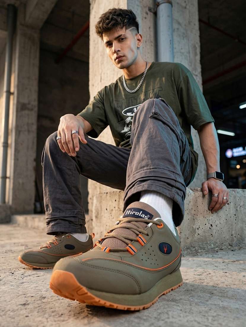 Men Solid Brown Lace Up Shoe - 22472922 -  Standard Image - 1