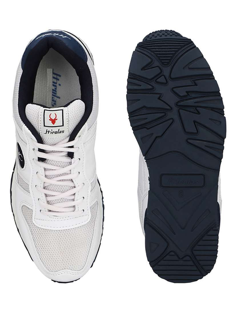 Men Solid Blue Lace Up Shoe - 22472928 -  Standard Image - 4