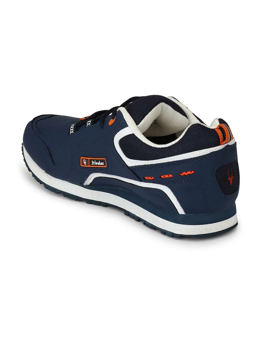 Men Solid Blue Lace Up Shoe - 22472936 -  Standard Image - 4