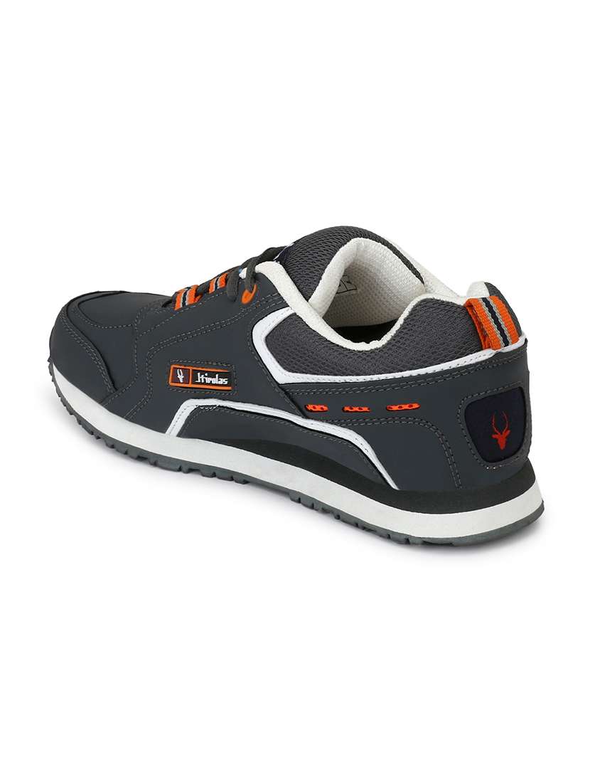 men solid grey lace up shoe - 22472939 -  Standard Image - 4
