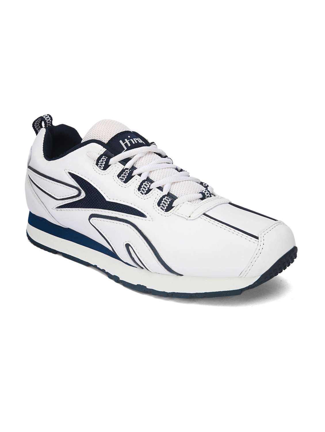 men solid white lace up shoe - 22472961 -  Standard Image - 1
