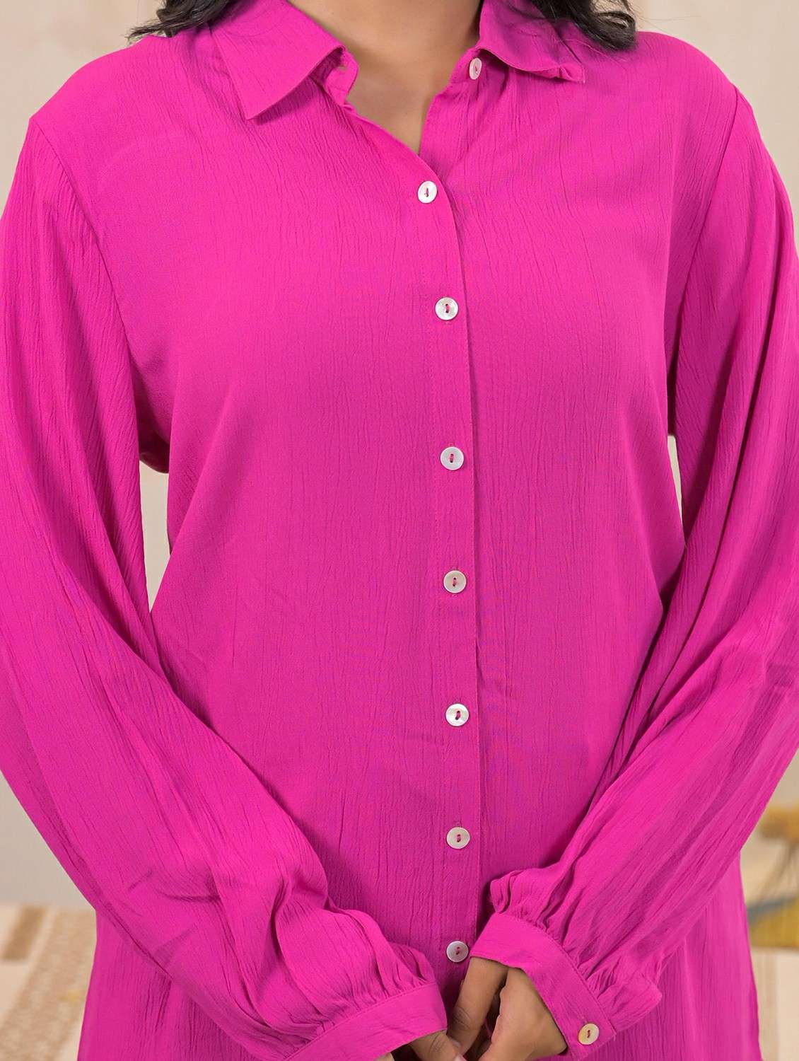 women solid co-ord set - 22472977 -  Standard Image - 1