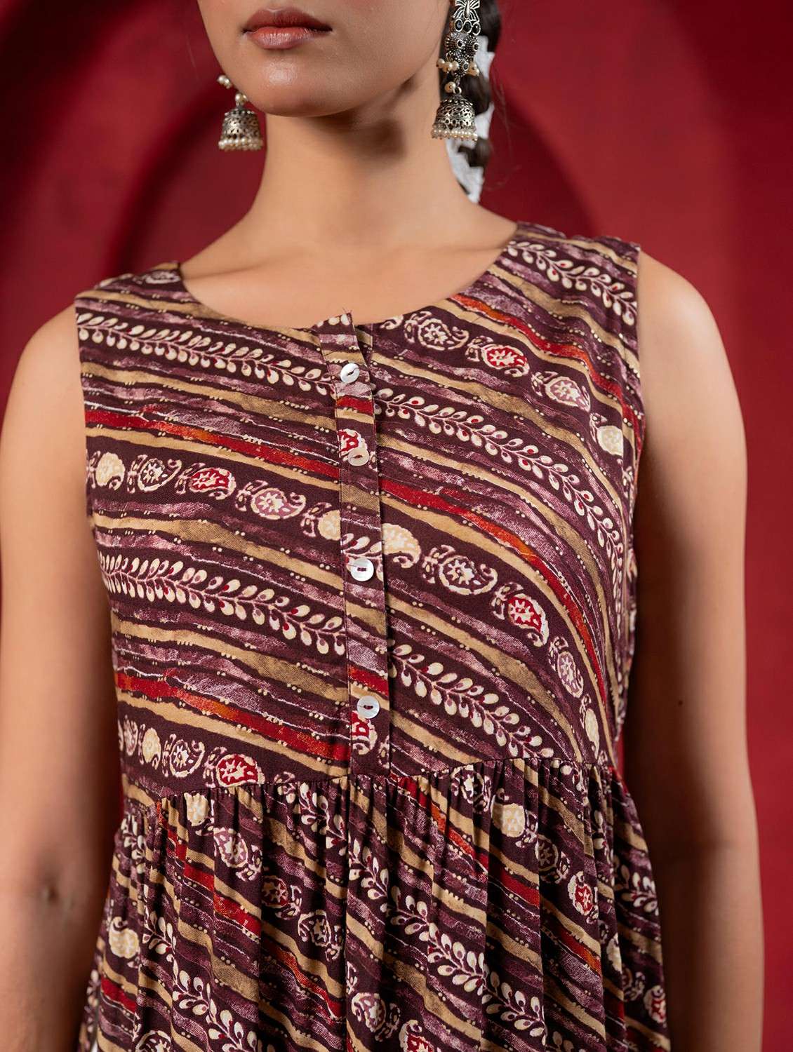 women multi viscose flared kurta - 22473127 -  Standard Image - 1