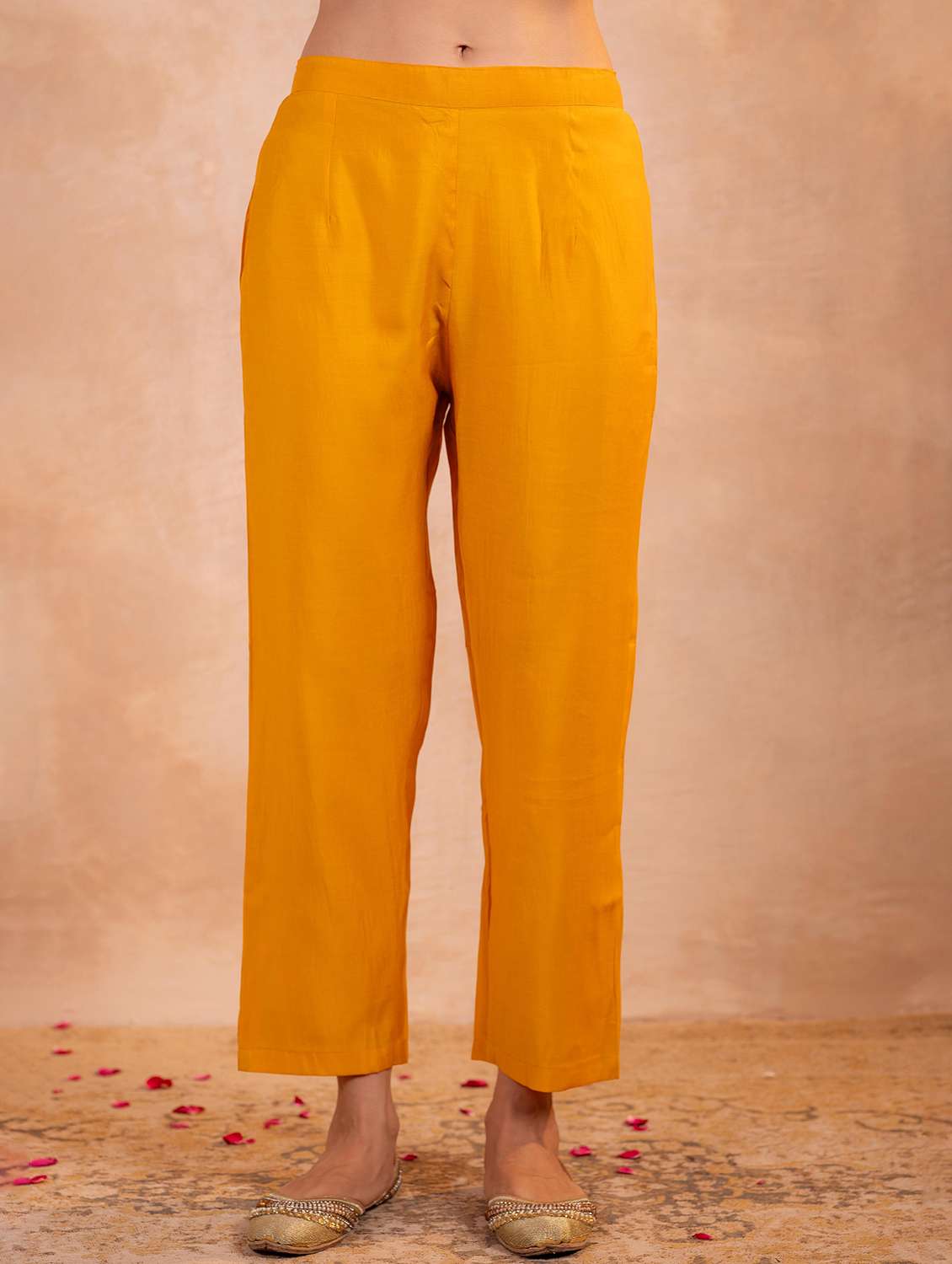 women mustard kurta salwar set - 22473183 -  Standard Image - 4