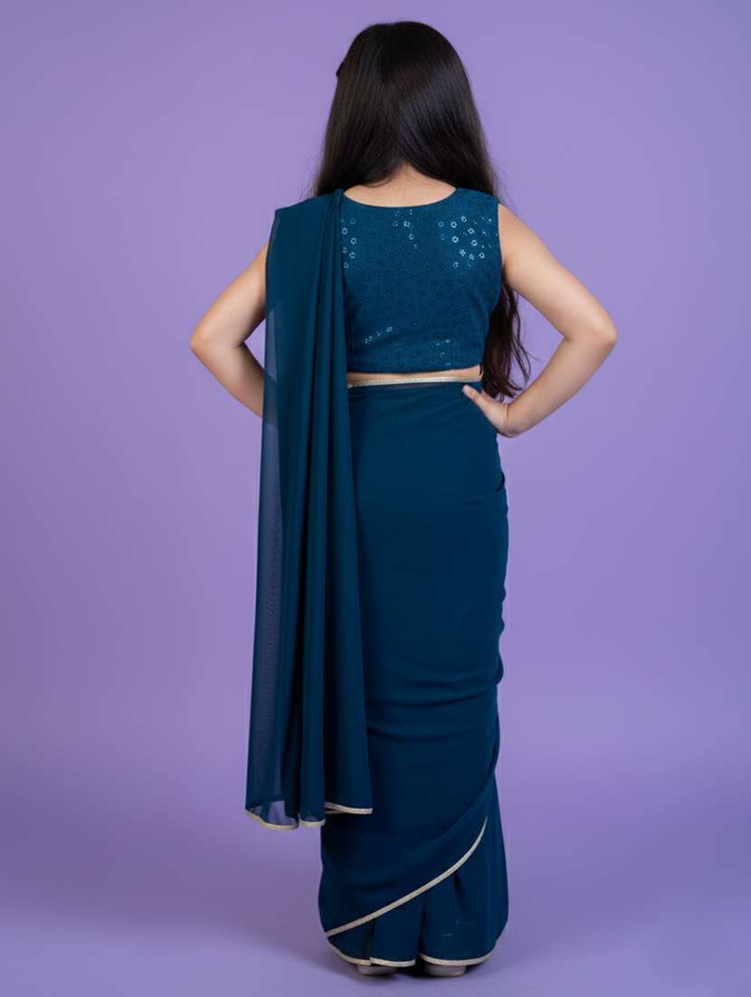 girl ready to wear saree - 22473278 -  Standard Image - 4