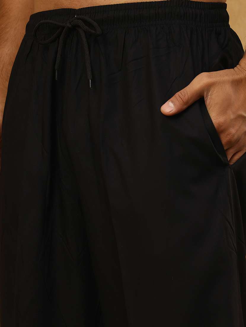 men black viscose pyjama - 22473361 -  Standard Image - 1