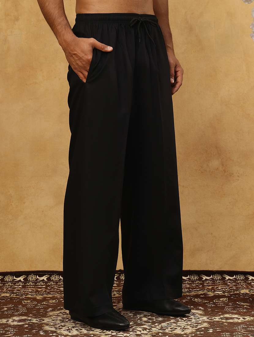 men black viscose pyjama - 22473361 -  Standard Image - 4