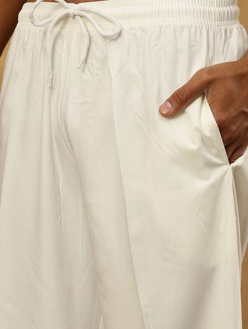 men white viscose pyjama - 22473362 -  Standard Image - 1