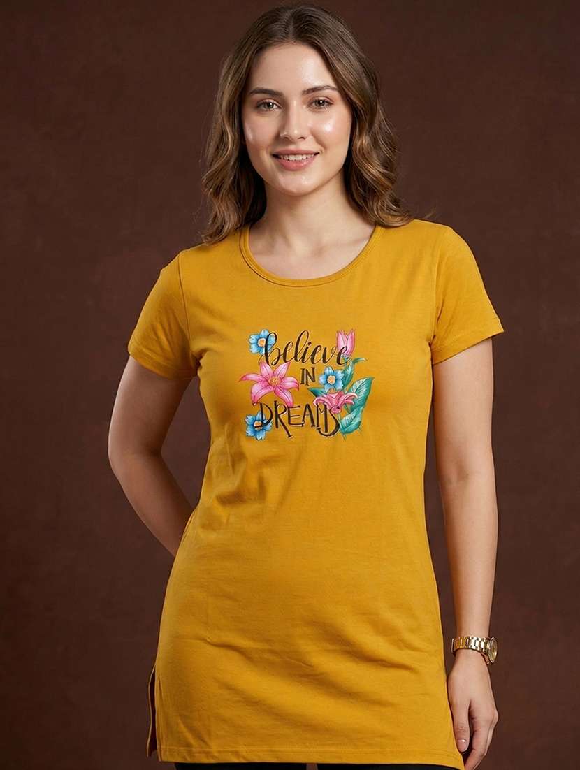 Women Pack Of 2 Printed Short Sleeve Loungewear T-shirt - 22473523 -  Standard Image - 1