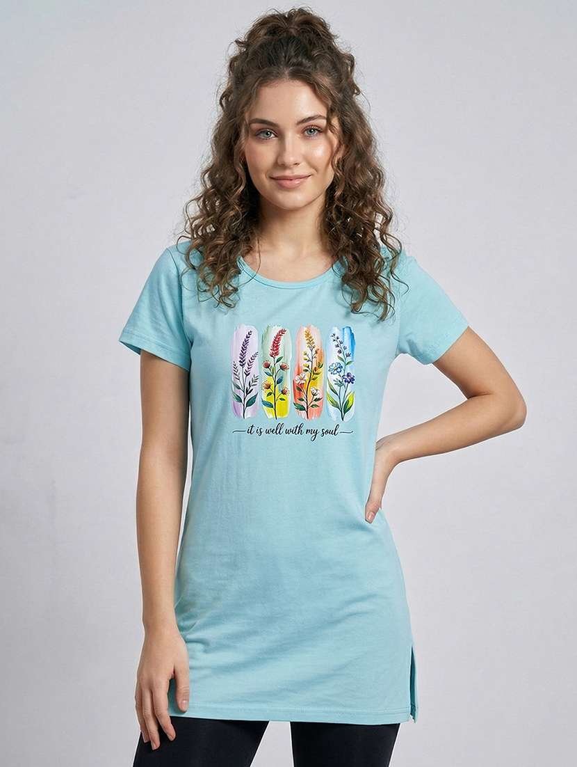 women pack of 2 printed short sleeve loungewear t-shirt - 22473610 -  Standard Image - 1