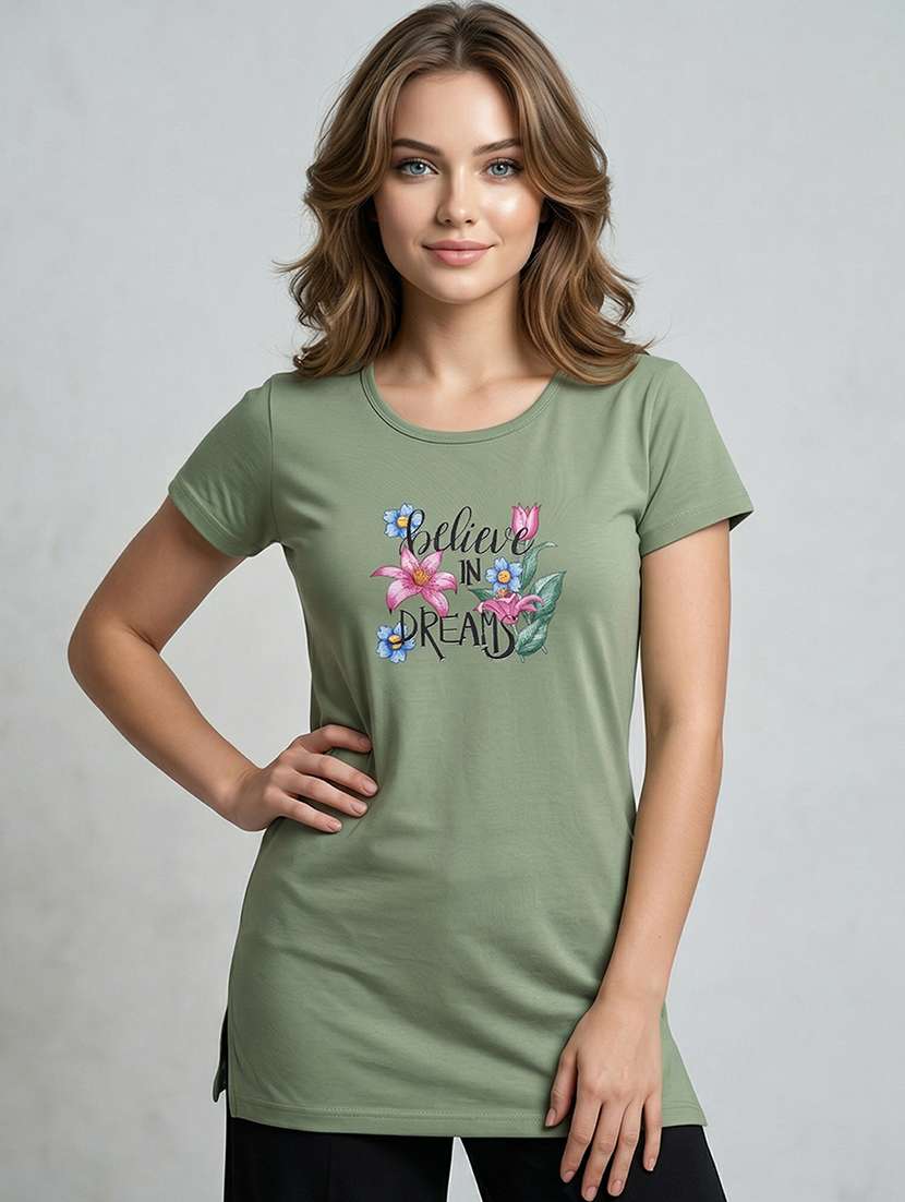 women pack of 2 printed short sleeve loungewear t-shirt - 22473625 -  Standard Image - 1