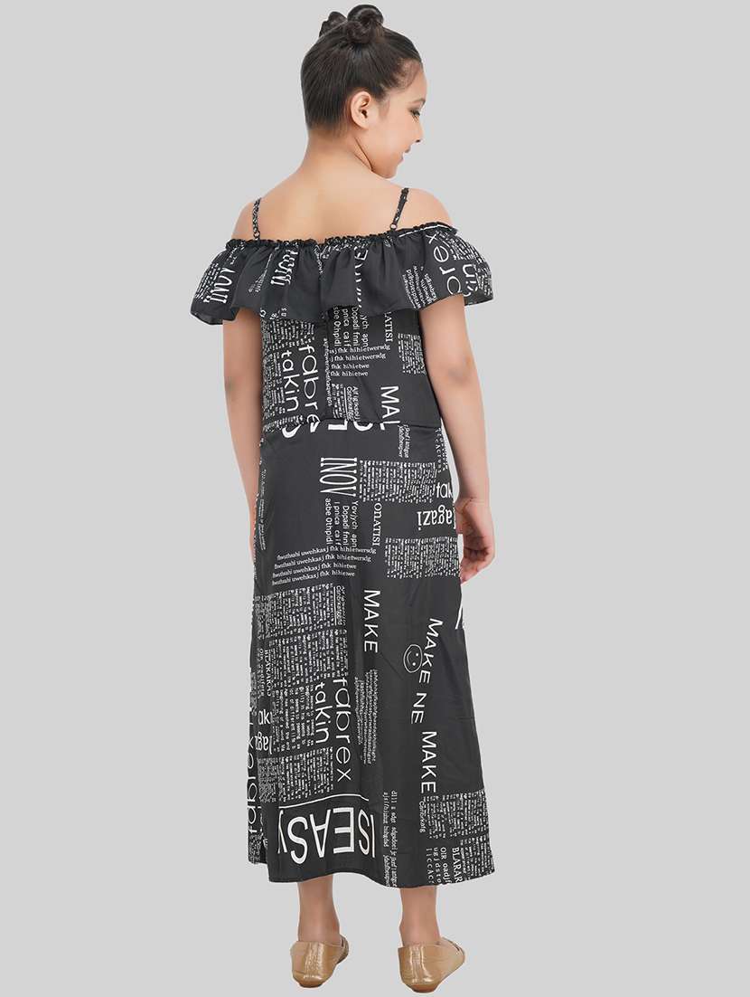 girl  polyester fit & flare dress - 22473720 -  Standard Image - 4