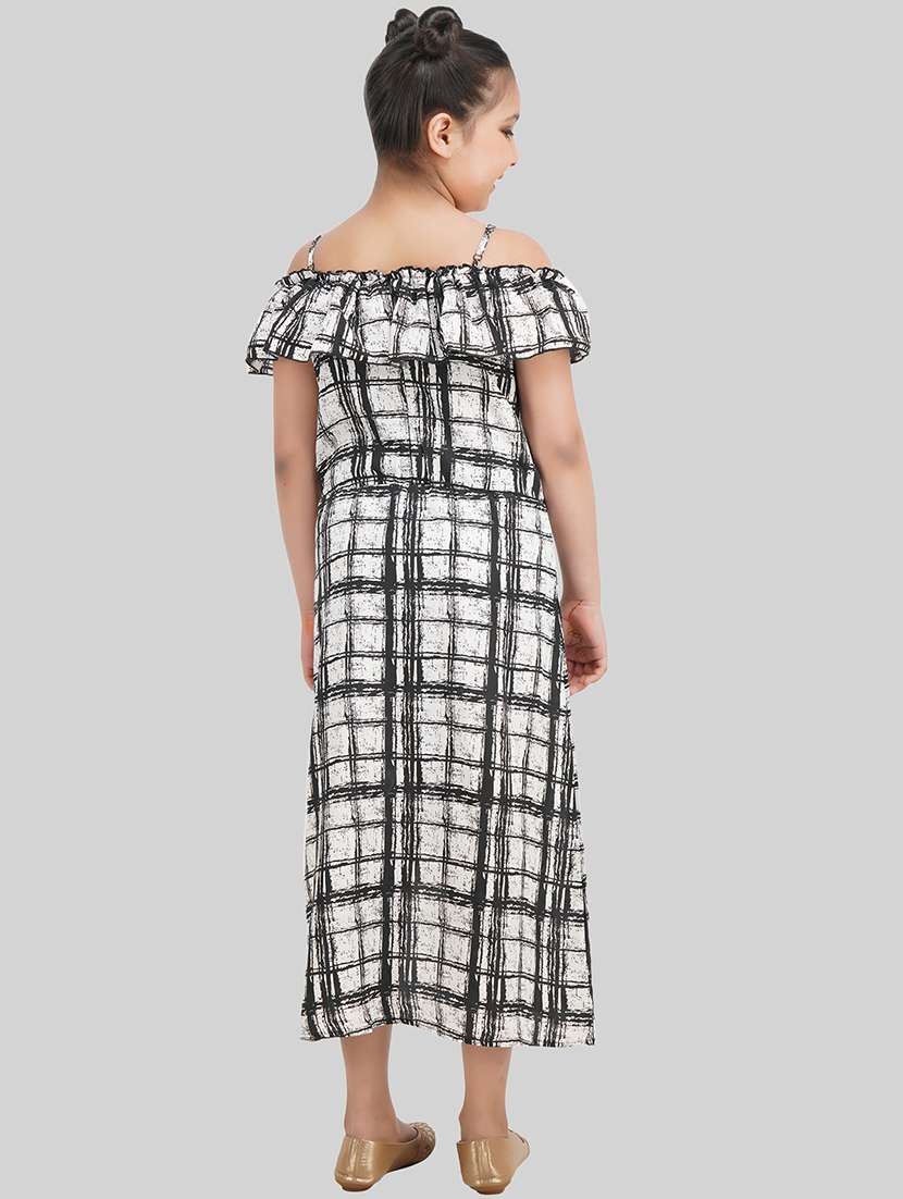 Girl Polyester Fit & Flare Dress - 22473721 -  Standard Image - 4