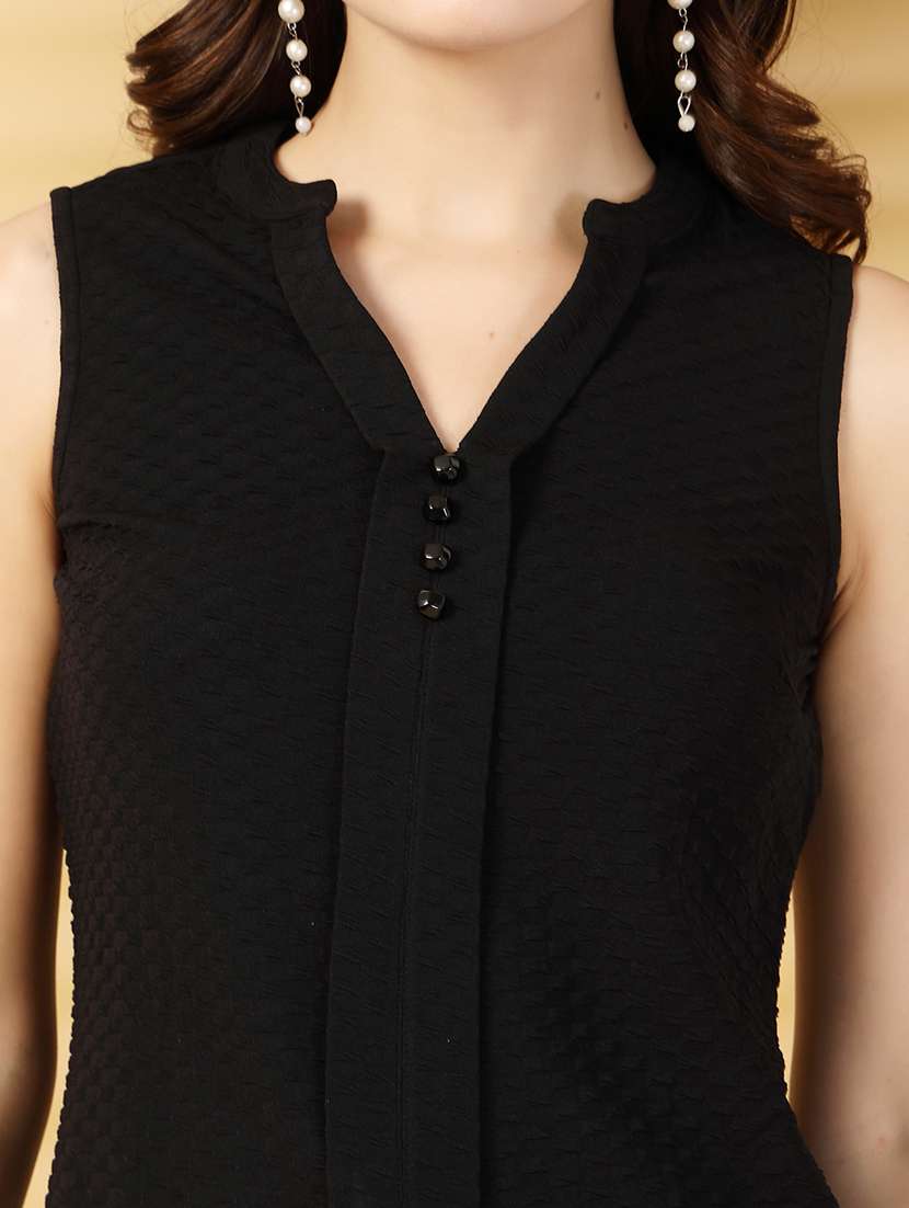 women solid sleeveless regular top - 22473828 -  Standard Image - 1