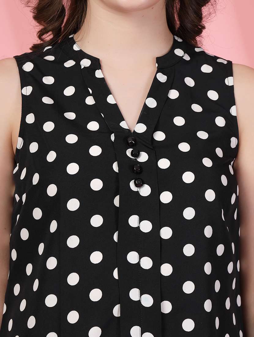 women printed sleeveless regular top - 22473829 -  Standard Image - 1
