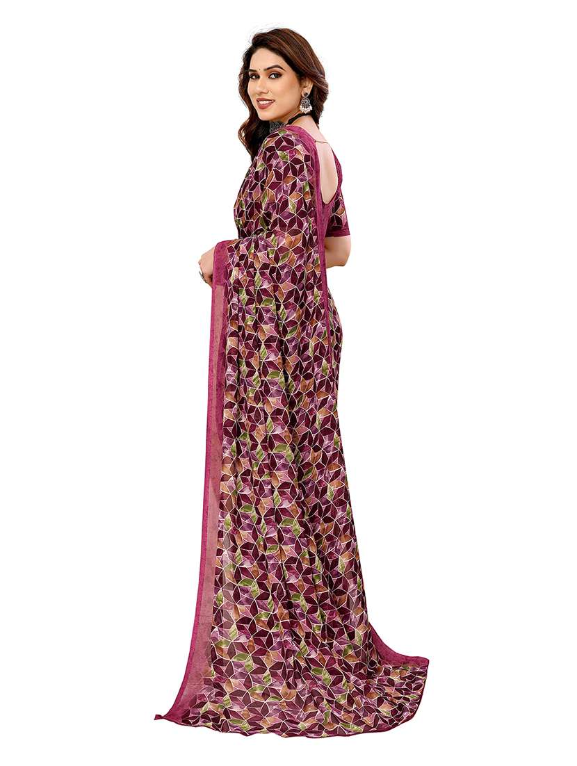 women pack of 2 printed combo saree with blouse - 22474142 -  Standard Image - 1