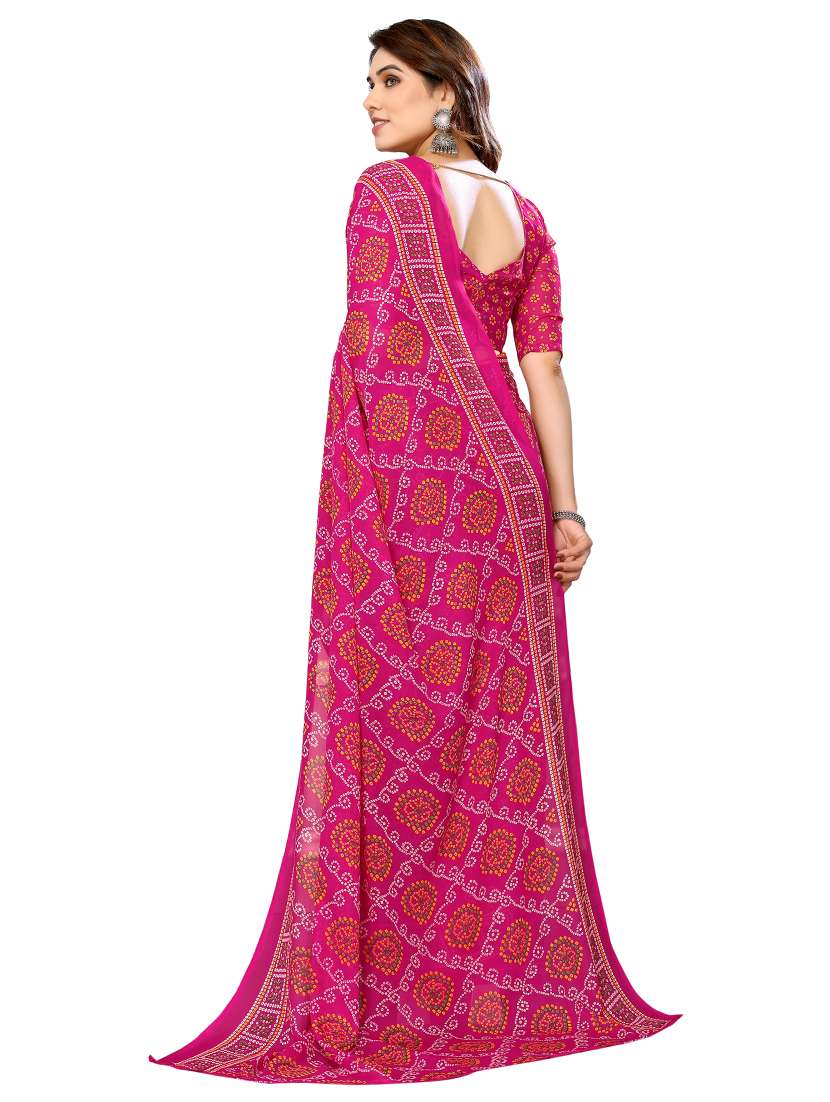women pack of 2 printed combo saree with blouse - 22474145 -  Standard Image - 1
