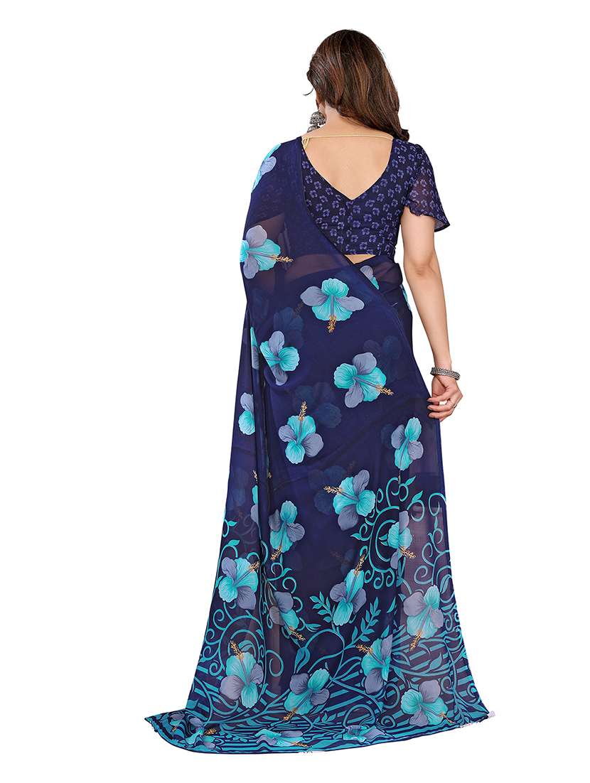 women pack of 2 printed combo saree with blouse - 22474187 -  Standard Image - 1