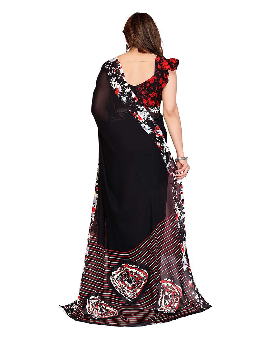 women pack of 2 printed combo saree with blouse - 22474198 -  Standard Image - 1