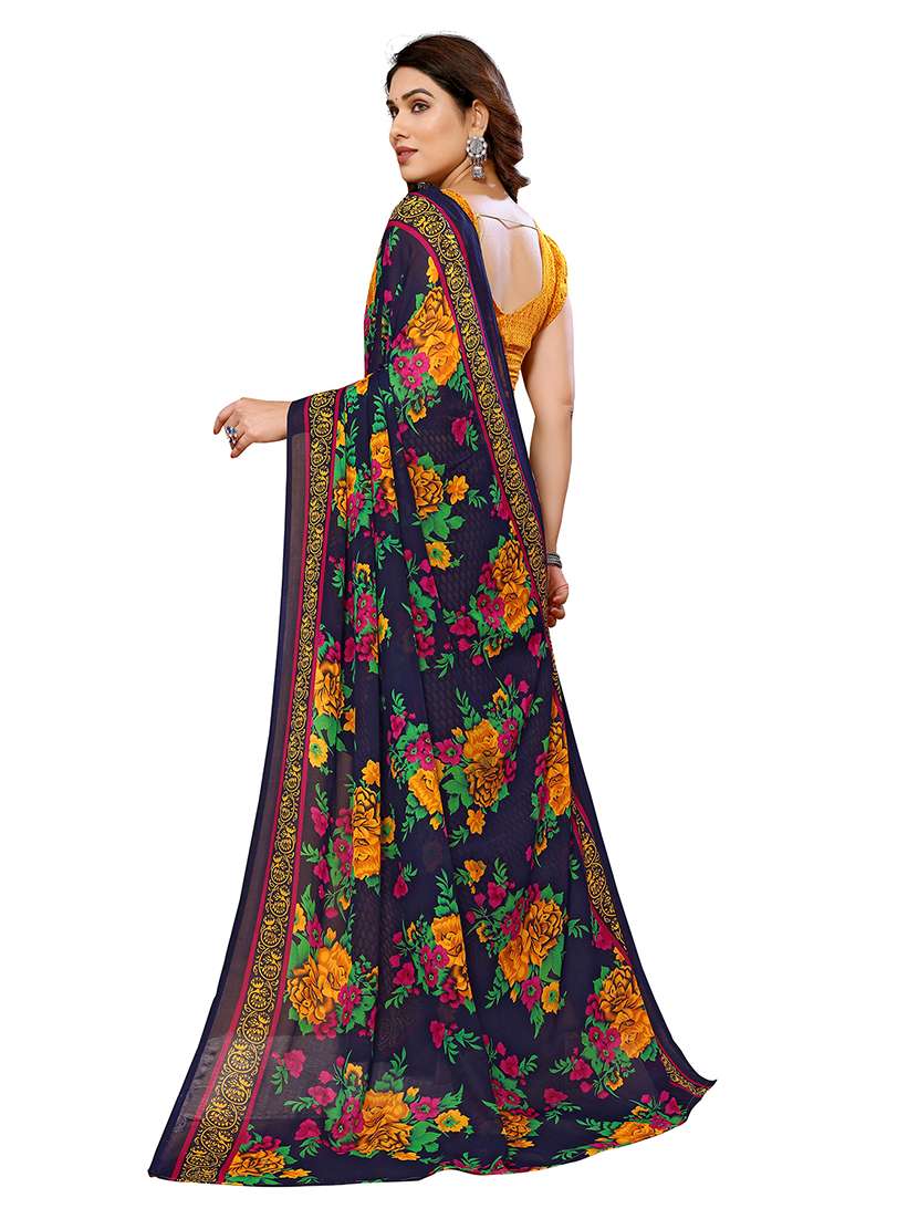 women pack of 2 printed combo saree with blouse - 22474223 -  Standard Image - 1