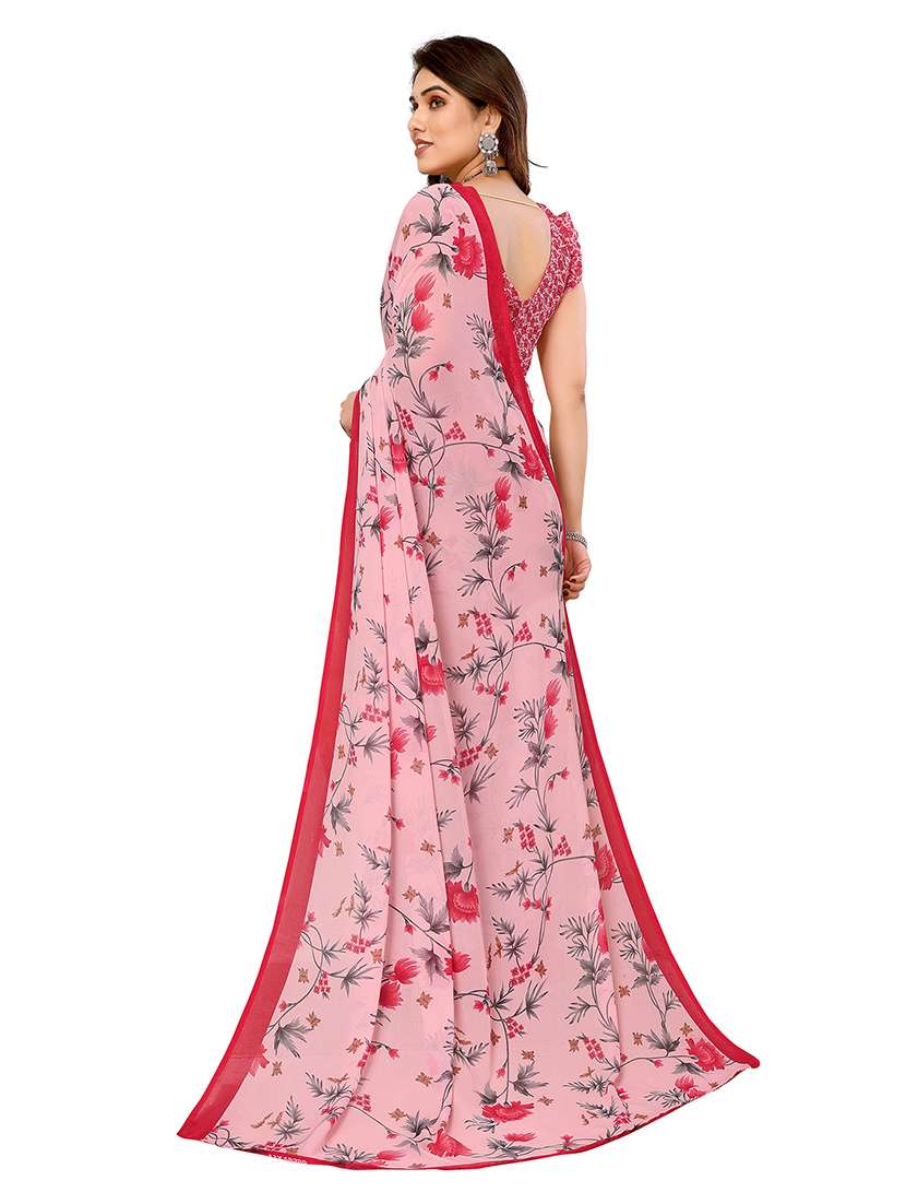 women pack of 2 printed combo saree with blouse - 22474262 -  Standard Image - 1