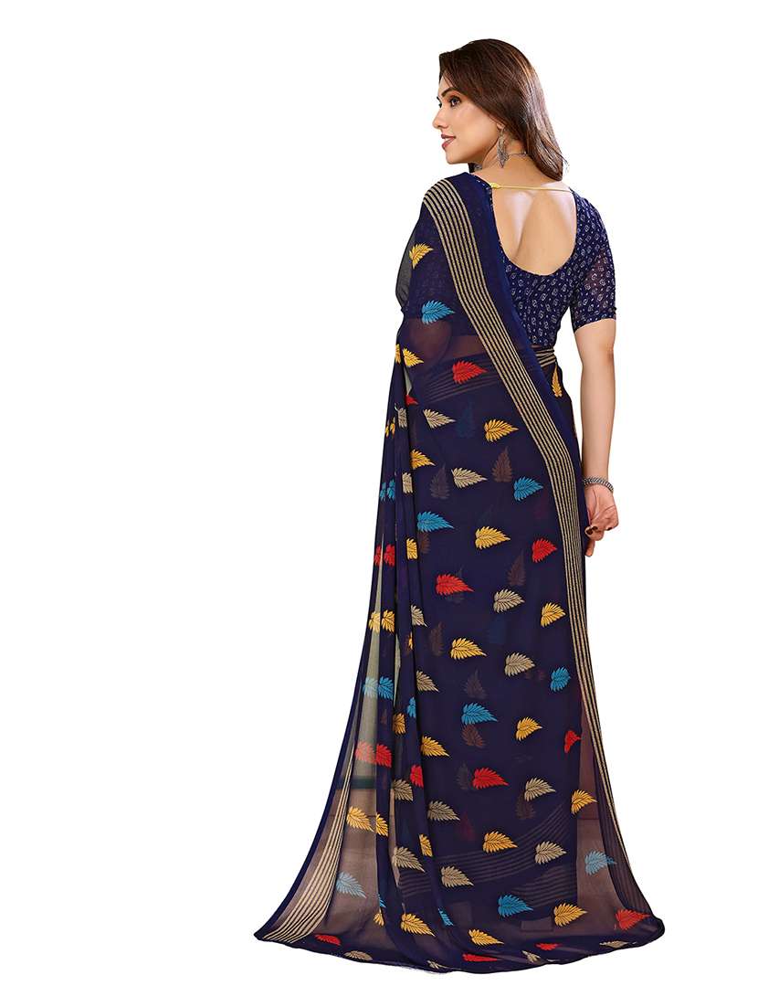 women pack of 2 printed combo saree with blouse - 22474324 -  Standard Image - 1