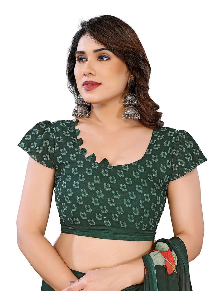 multi colored georgette combo saree with blouse - 22474349 -  Standard Image - 4