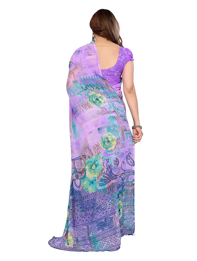 women pack of 2 printed combo saree with blouse - 22474353 -  Standard Image - 1