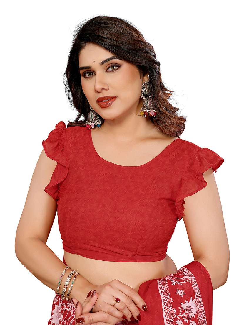 women pack of 2 printed combo saree with blouse - 22474353 -  Standard Image - 4