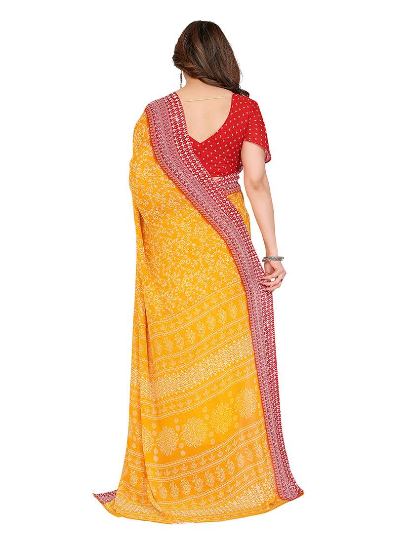 women pack of 2 printed combo saree with blouse - 22474361 -  Standard Image - 1