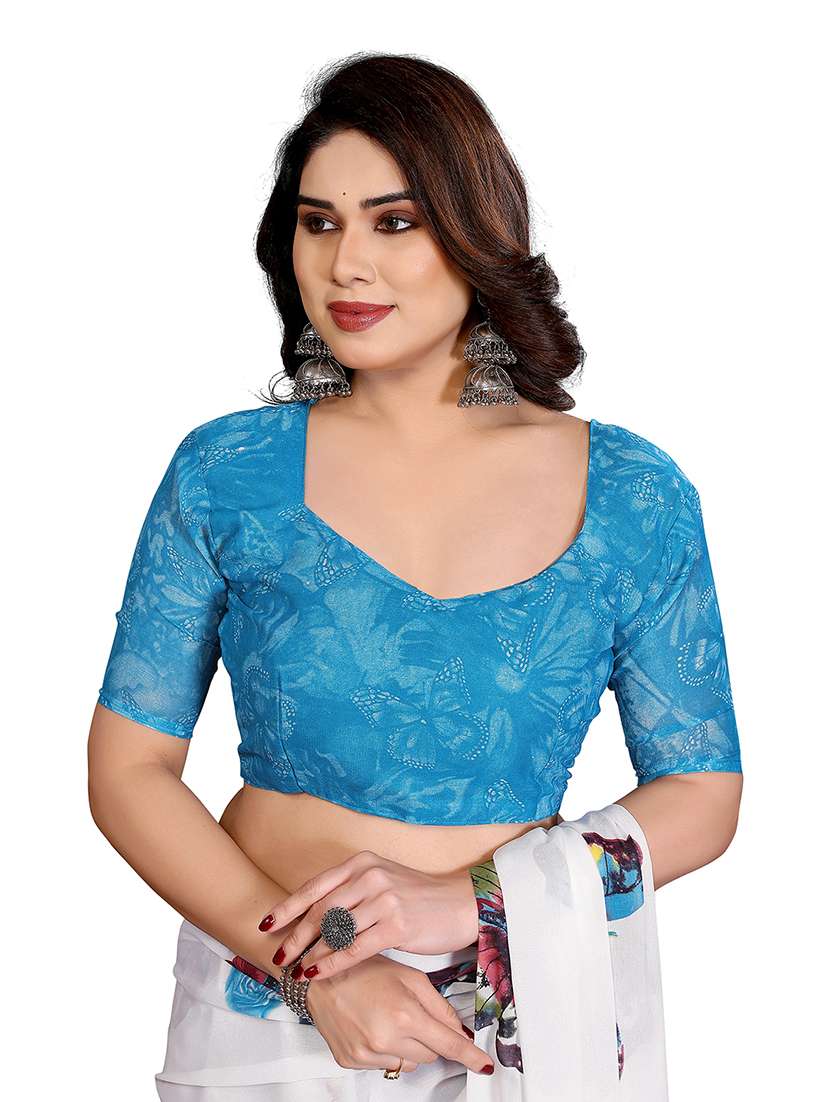 women pack of 2 printed combo saree with blouse - 22474367 -  Standard Image - 4