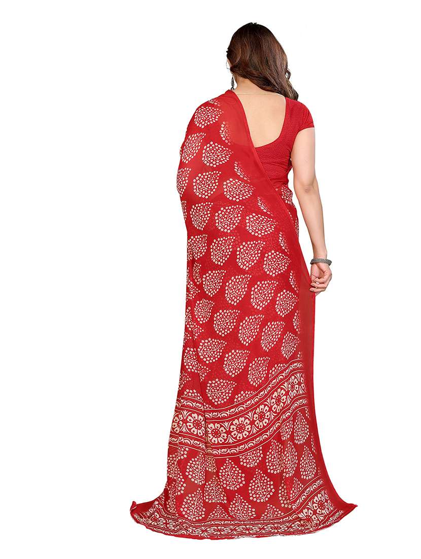 women pack of 2 printed combo saree with blouse - 22474377 -  Standard Image - 1