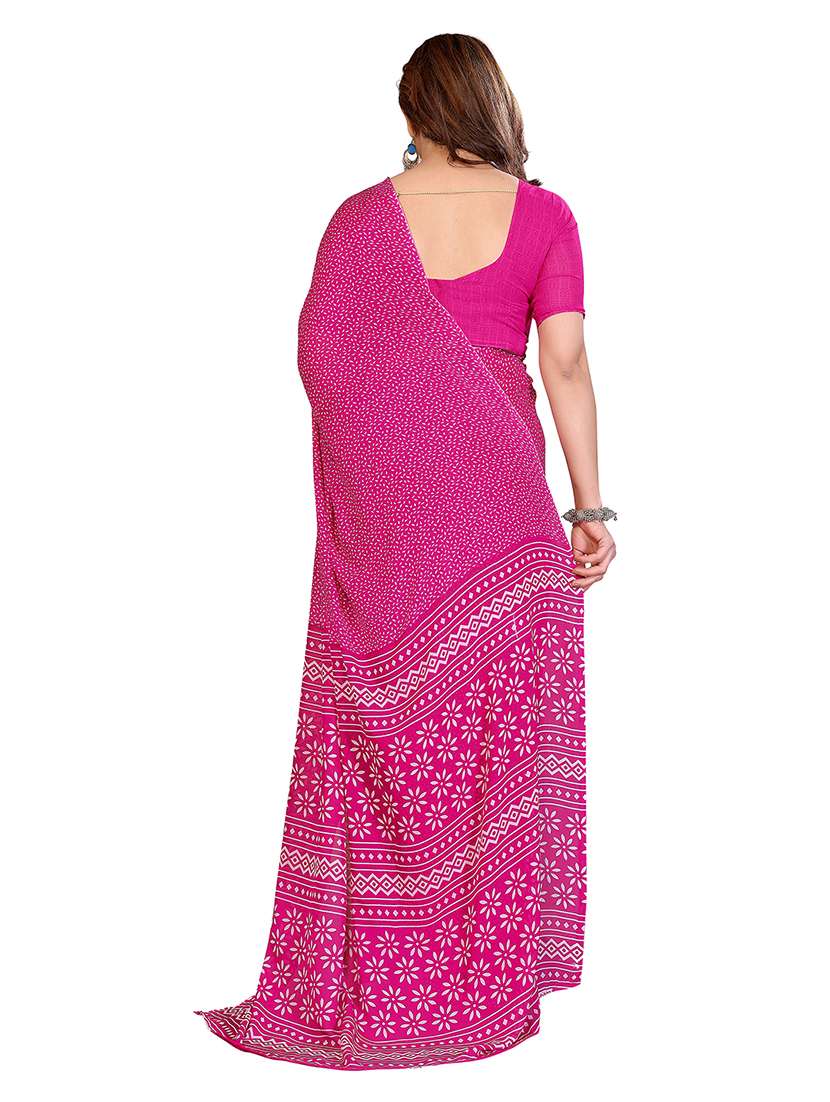 women pack of 2 printed combo saree with blouse - 22474382 -  Standard Image - 1