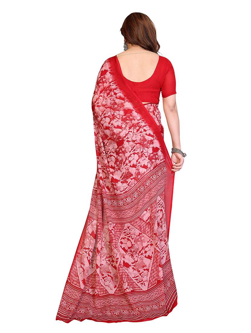 women pack of 2 printed combo saree with blouse - 22474385 -  Standard Image - 1