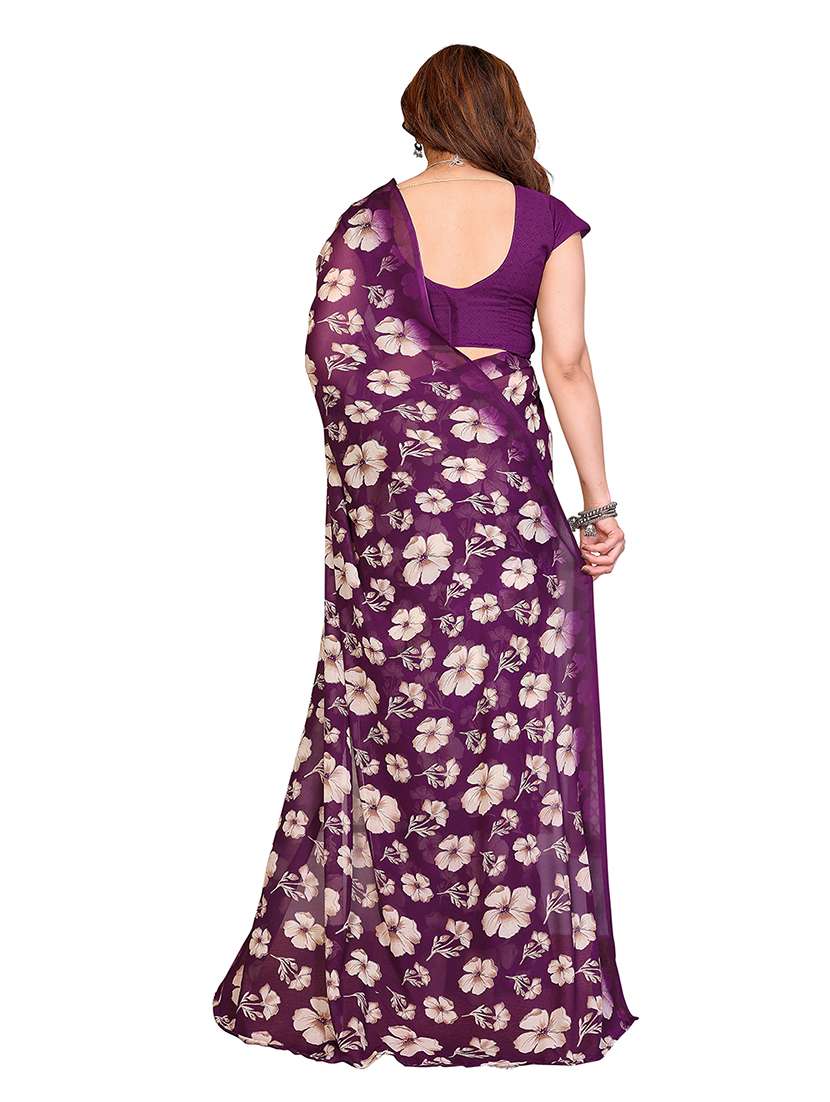 women pack of 2 printed combo saree with blouse - 22474413 -  Standard Image - 1