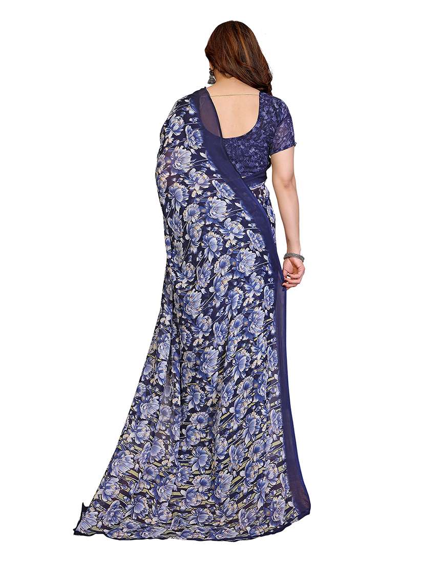 women pack of 2 printed combo saree with blouse - 22474454 -  Standard Image - 1