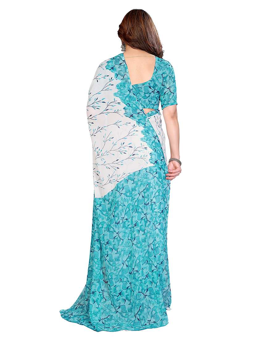 women pack of 2 printed combo saree with blouse - 22474462 -  Standard Image - 1