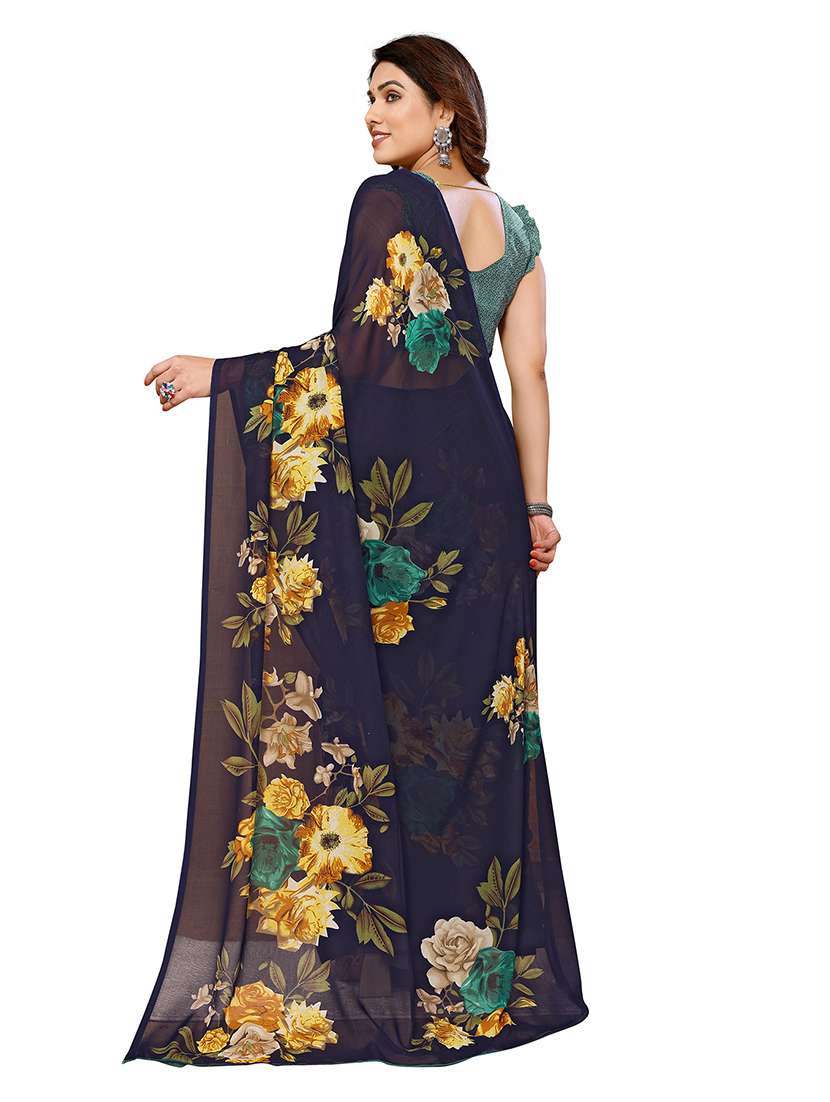 women pack of 2 printed combo saree with blouse - 22474472 -  Standard Image - 1