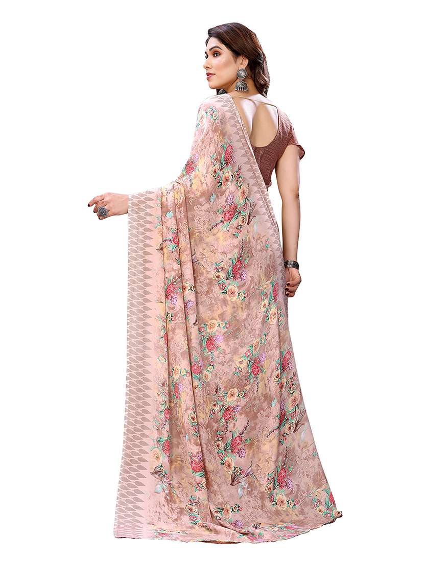Women Pack Of 2 Printed Combo Saree With Blouse - 22474580 -  Standard Image - 1