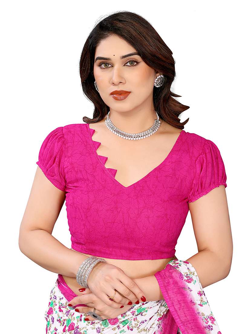 women pack of 2 printed combo saree with blouse - 22474827 -  Standard Image - 4