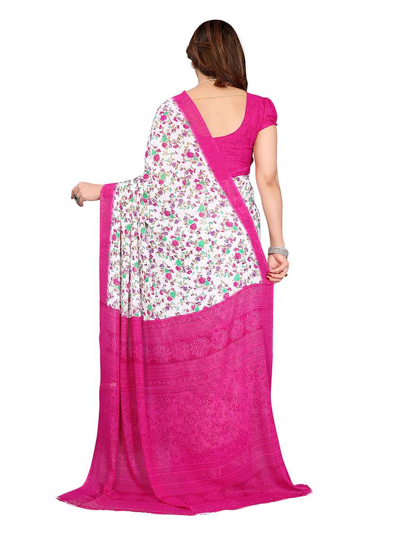 women pack of 2 printed combo saree with blouse - 22474855 -  Standard Image - 1