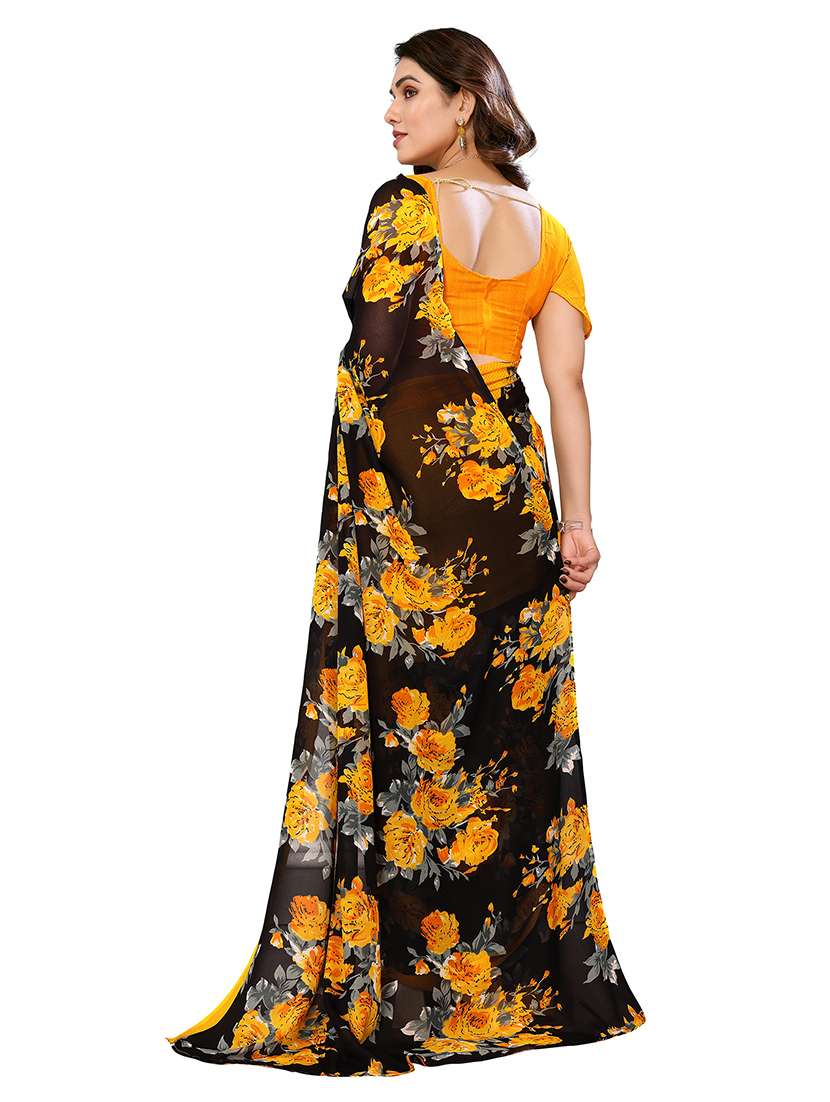women pack of 2 printed combo saree with blouse - 22474984 -  Standard Image - 1