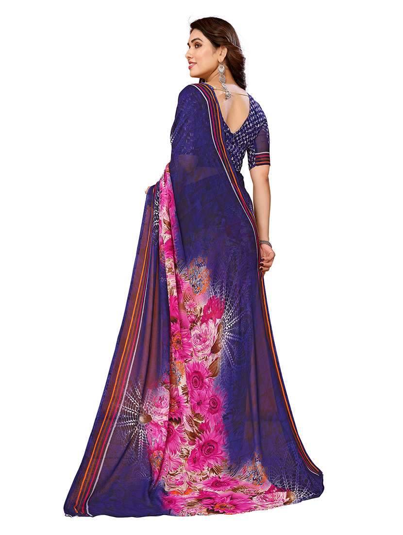 women pack of 2 printed combo saree with blouse - 22475009 -  Standard Image - 1
