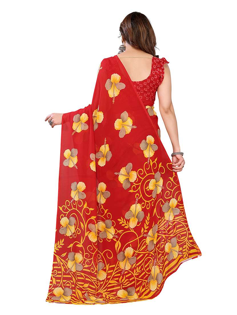 women pack of 2 printed combo saree with blouse - 22475098 -  Standard Image - 1