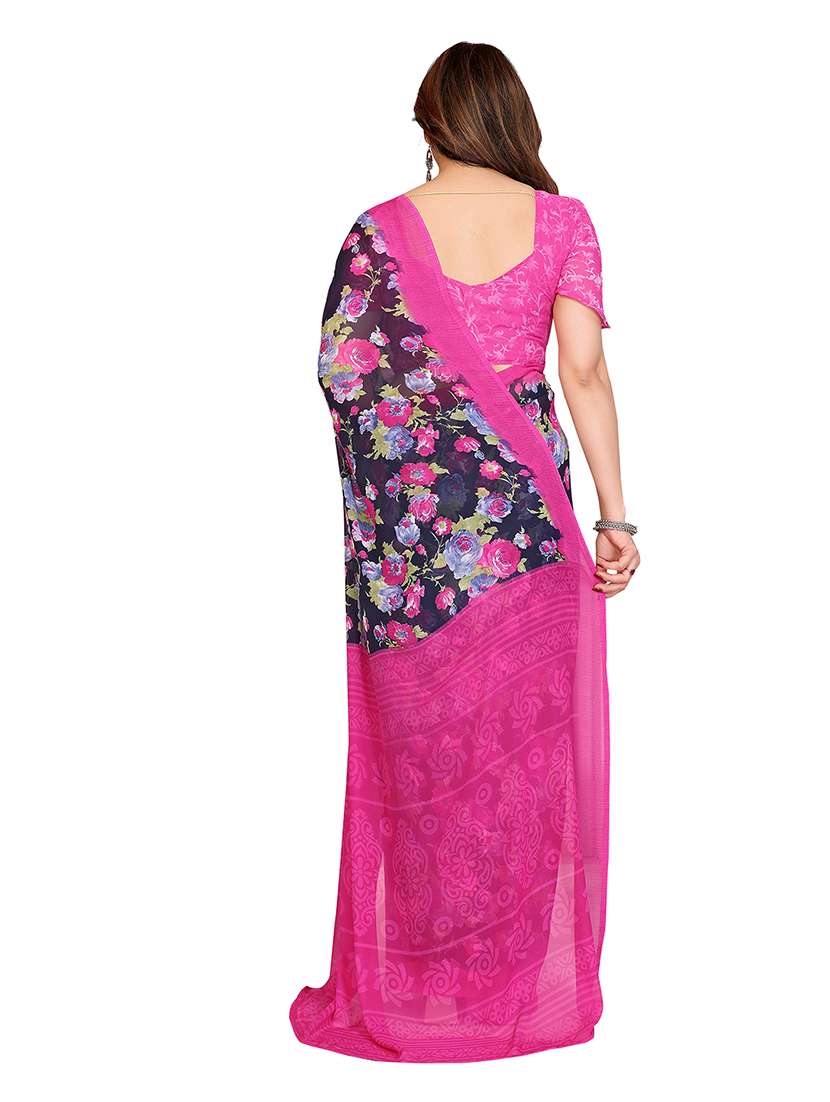 women pack of 2 printed combo saree with blouse - 22475109 -  Standard Image - 1